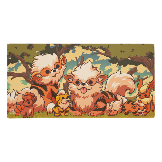 Fiery Friends - Arcanine Mouse Pad